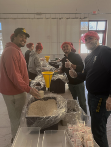 Students are excited on MLK Day as they strive to resolve world hunger. Each of the 200+ volunteers did their part in helping Rise Against Hunger continue their mission.